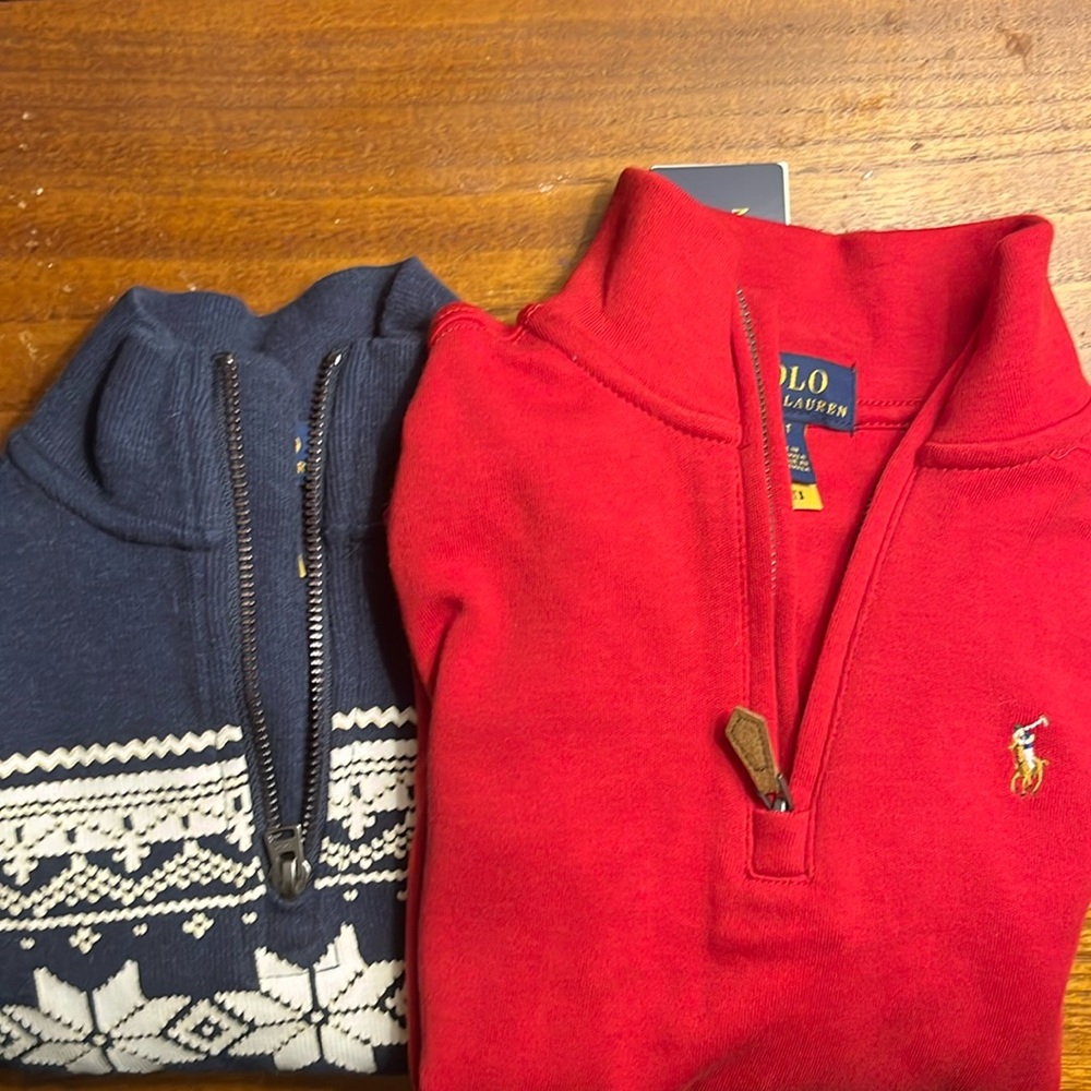 Two Quarter Zip Shirts - Polo Ralph Lauren - 4/4T